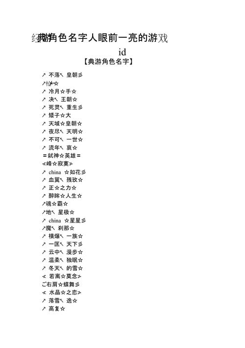 游戏角色名字设计技巧：从角色特征到游戏背景，打造个性化角色名